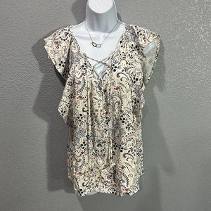 Nwt Lovestitch floral boho style blouse